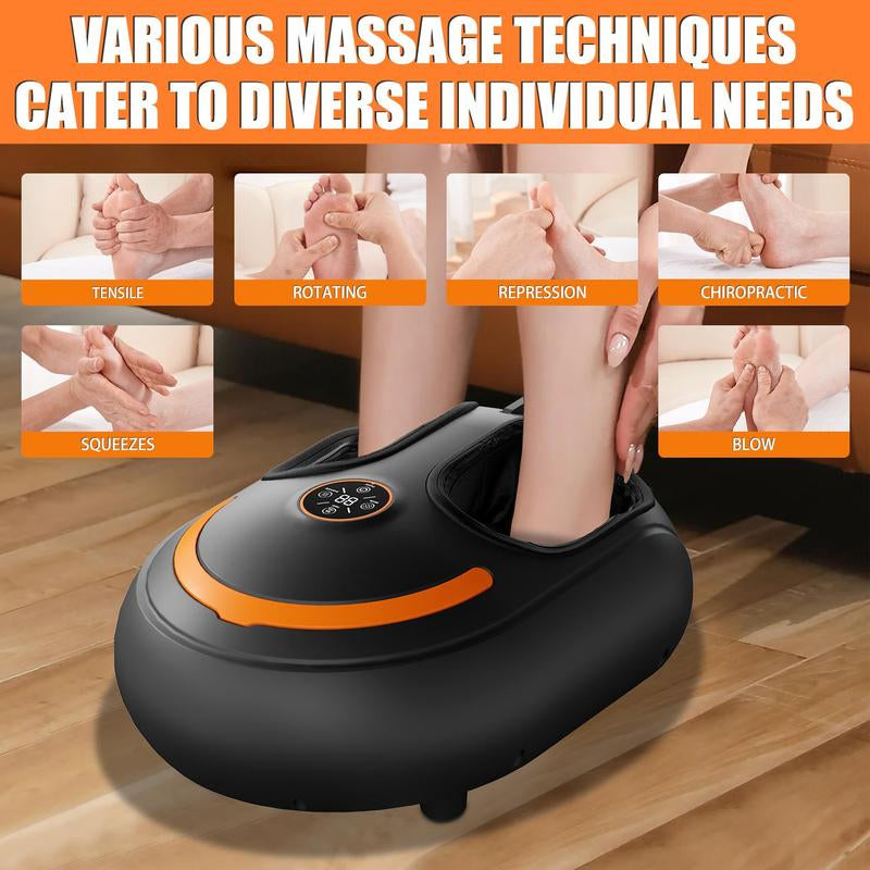 Revitalize Your Feet: Ultimate Foot Massager with Heat, Deep Kneading, and Air Compression - Perfect Gift for Wellness!