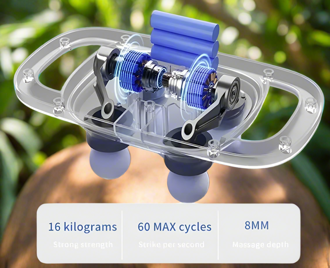 RelaxxZen Fascia Gun Pro – kraftvolle Tiefenmassage, kabellos & leise