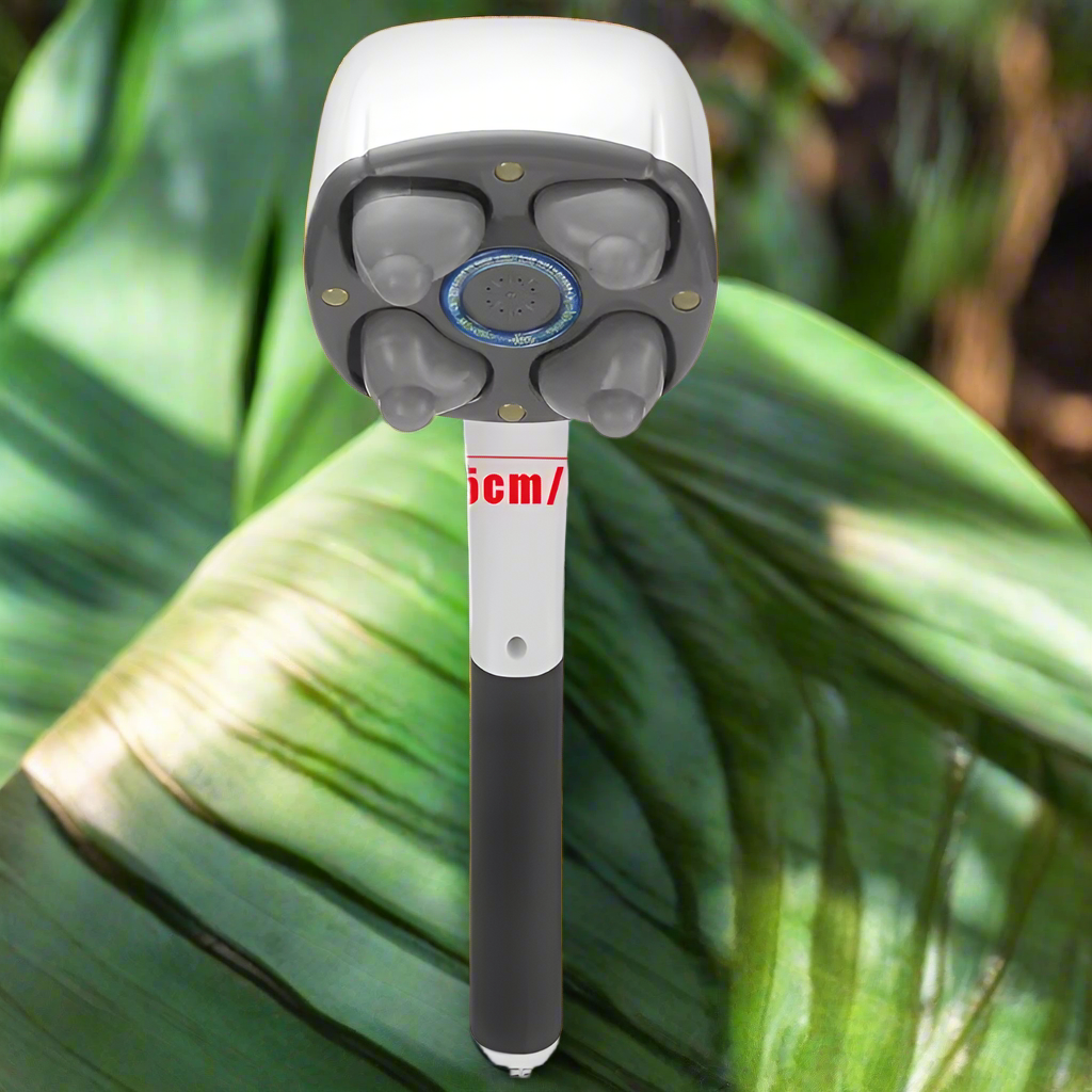 RelaxxZen Elektrisches Body-Massagegerät – Mit Anion-Technologie & 4 Massageköpfen