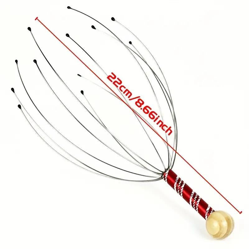 Rejuvenate Your Senses: Octopus Head Massage Tool - Ultimate Relaxation Device for Scalp and Anxiety Relief, Perfect Christmas Gift for Him