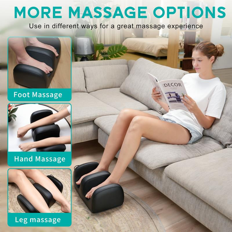 Ultimate Foot and Calf Massager with Heat - Deep Tissue Relief Machine, Perfect Gift for Mom & Dad!