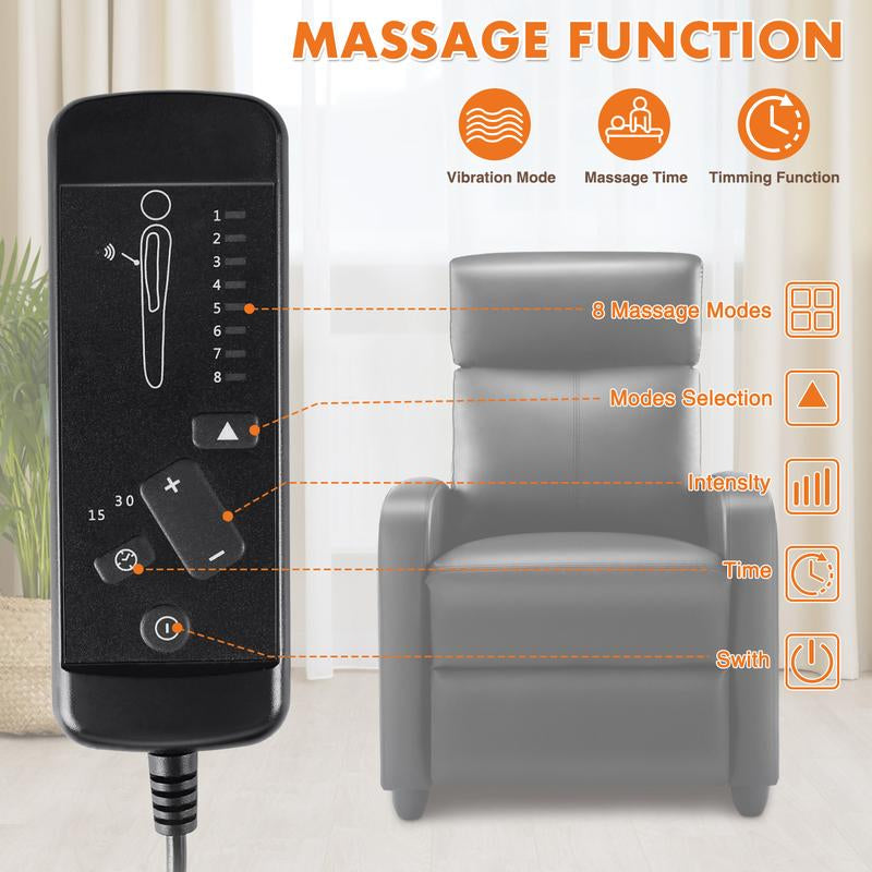 Sweetfurniture Adjustable Massage Recliner Chair - Modern Comfort for Living Rooms and Theaters!