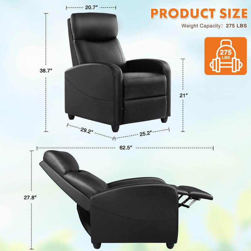 Sweetfurniture Adjustable Massage Recliner Chair - Modern Comfort for Living Rooms and Theaters!