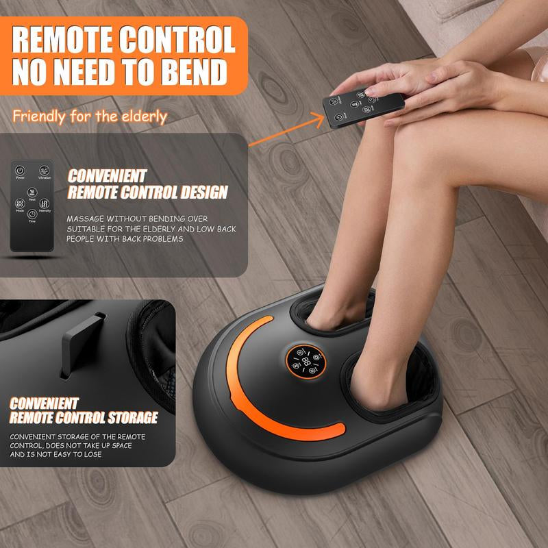 Revitalize Your Feet: Ultimate Foot Massager with Heat, Deep Kneading, and Air Compression - Perfect Gift for Wellness!