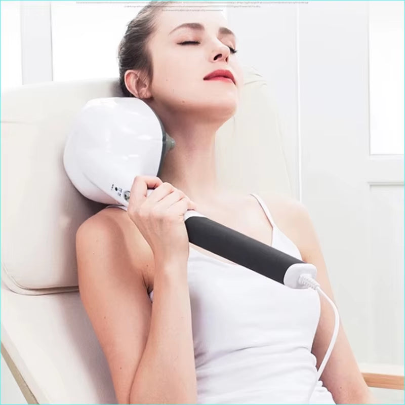 Revolutionary Multifunctional Electric Body Massager with Anion Technology - 4 Massage Heads for Neck, Shoulder, Waist, Leg, and Arm Relief!