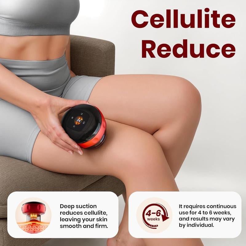 Ultimate Smart Vacuum Cupping Massager - 12-Level Electric Heating for Deep Muscle Relaxation