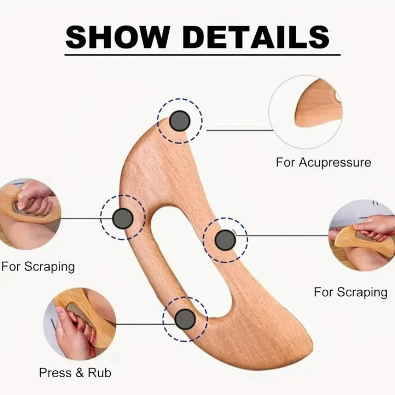Unlock Ultimate Relaxation with our Wooden Manual Massage Tool Set for Daily Bliss – Perfect for Men & Women!