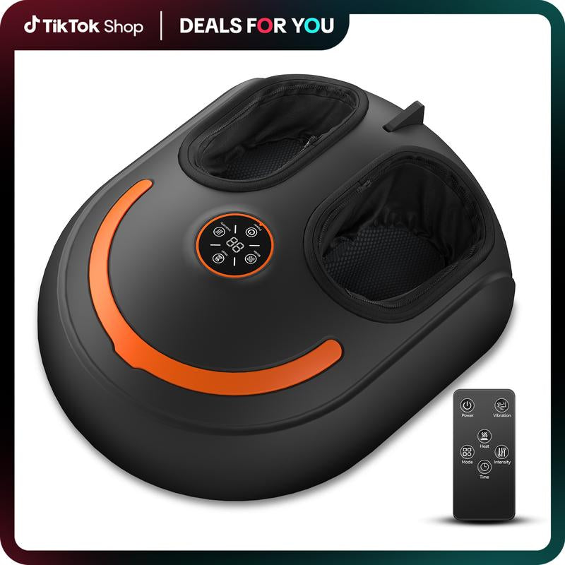 Revitalize Your Feet: Ultimate Foot Massager with Heat, Deep Kneading, and Air Compression - Perfect Gift for Wellness!