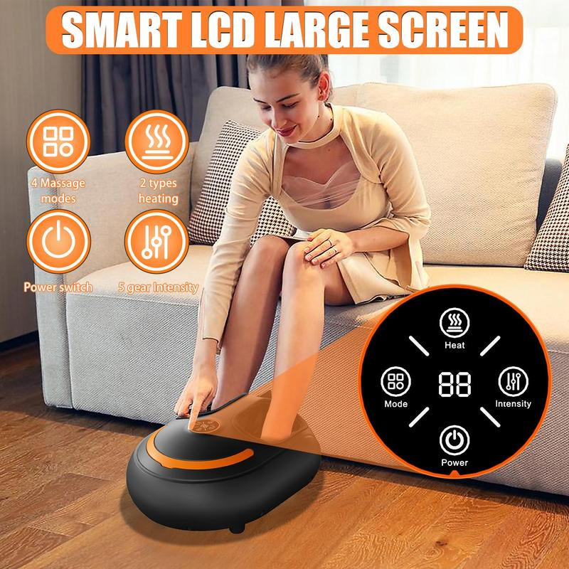 Revitalize Your Feet: Ultimate Foot Massager with Heat, Deep Kneading, and Air Compression - Perfect Gift for Wellness!