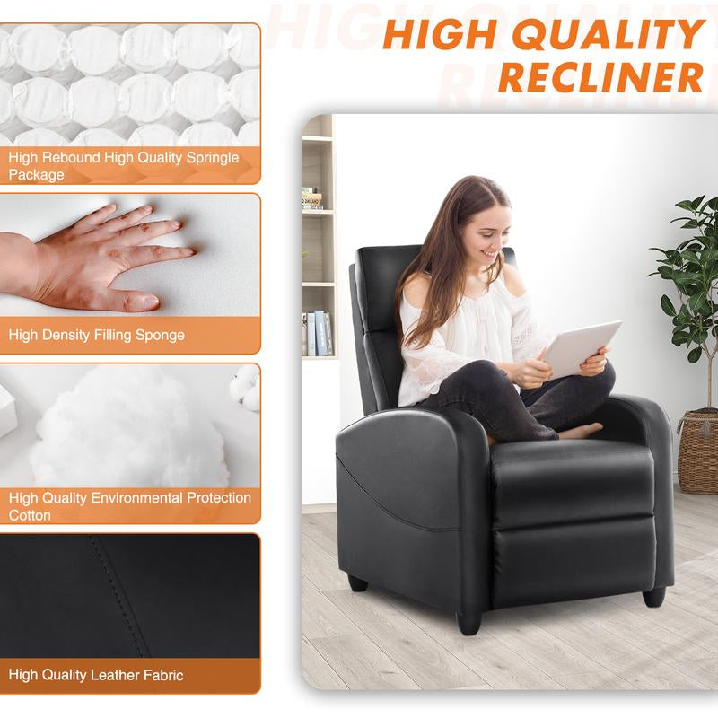 Sweetfurniture Adjustable Massage Recliner Chair - Modern Comfort for Living Rooms and Theaters!