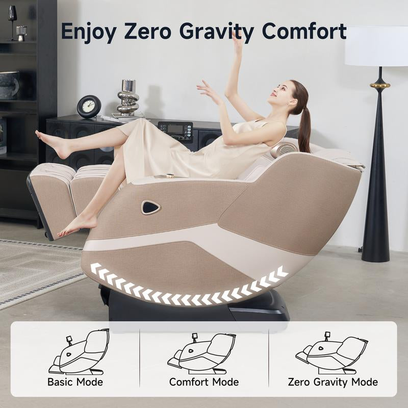 Real Relax Zero Gravity Massage Chair - Full Body Stretch with Heat & Bluetooth, PS5100 Comfort Recliner