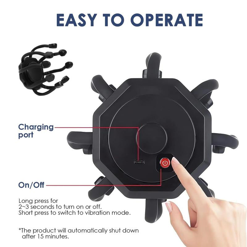 Ultimate Electric Head Massager - 3 Adjustable Modes for Relaxation at Home & Office