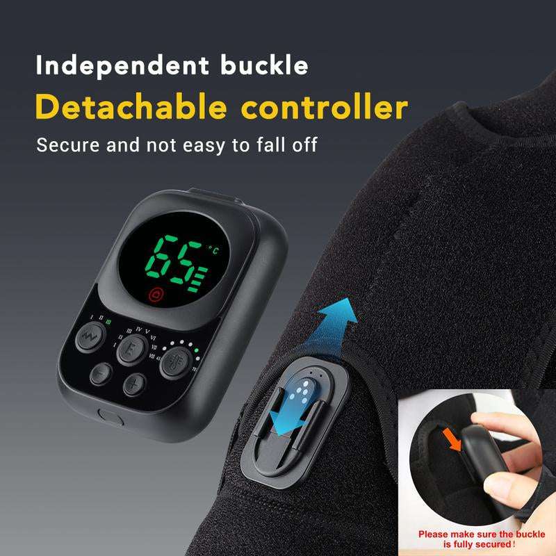 Ultimate Heating Vibration Massage Shoulder Pad - 3-Speed Heating & Vibrating Relief, Portable & USB Rechargeable, Perfect Gift for Parents!