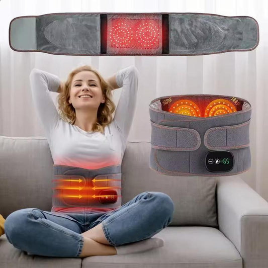 Relax & Rejuvenate: Wireless Heating and Massage Belt with Adjustable Settings for Ultimate Comfort
