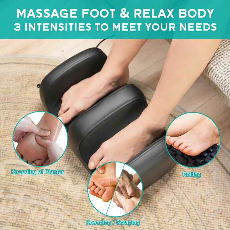 Ultimate Foot and Calf Massager with Heat - Deep Tissue Relief Machine, Perfect Gift for Mom & Dad!