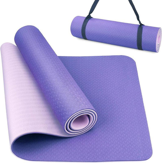 Ultimate Non-Slip Yoga Mat for Home Workouts - Eco-Friendly TPE for Pilates & Gym Exercises