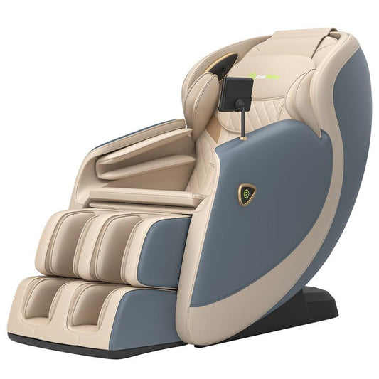 Experience Ultimate Relaxation with the Real Relax Full Body Zero Gravity Massage Chair - Airbag Heating & Bluetooth Enabled Comfort Recliner
