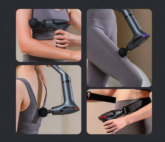 RelaxxZen Massage Gun – Tiefe Muskelentspannung mit langem Griff für Ganzkörper-Relief