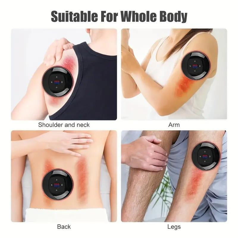 Ultimate Smart Vacuum Cupping Massager - 12-Level Electric Heating for Deep Muscle Relaxation