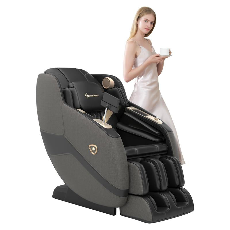 Real Relax Zero Gravity Massage Chair - Full Body Stretch with Heat & Bluetooth, PS5100 Comfort Recliner