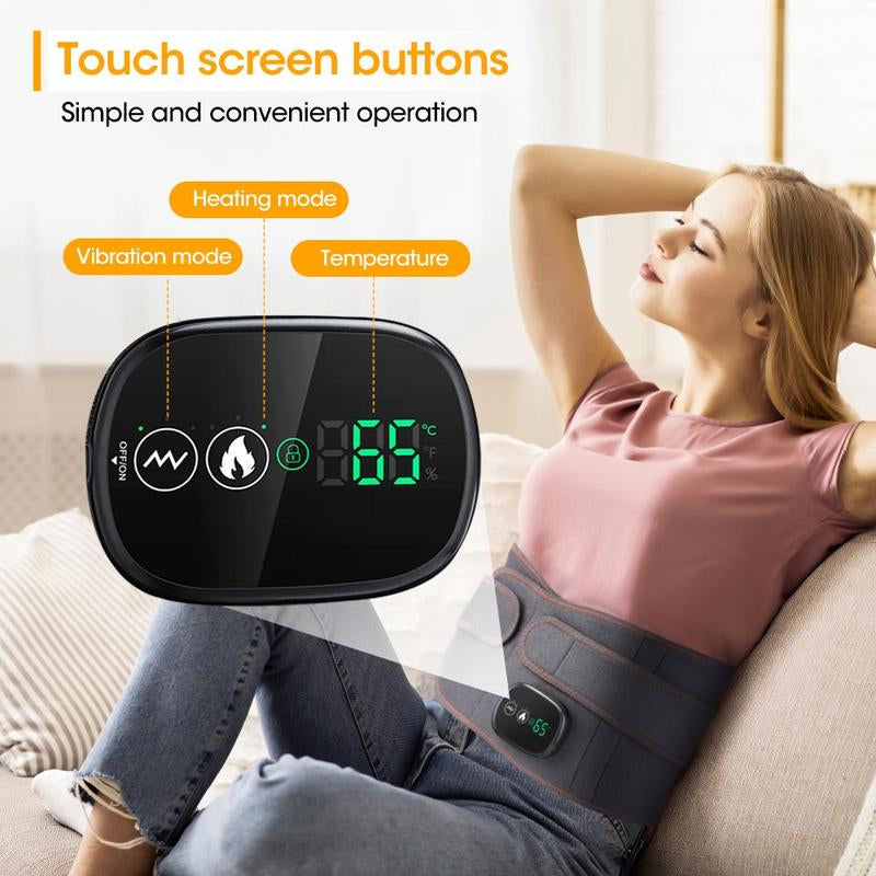Relax & Rejuvenate: Wireless Heating and Massage Belt with Adjustable Settings for Ultimate Comfort