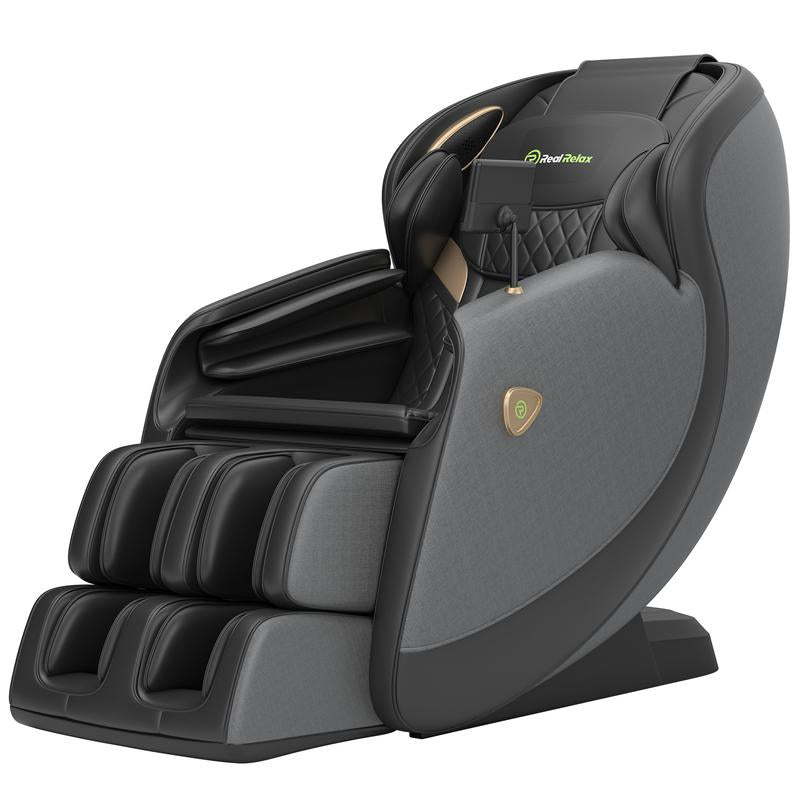Experience Ultimate Relaxation with the Real Relax Full Body Zero Gravity Massage Chair - Airbag Heating & Bluetooth Enabled Comfort Recliner