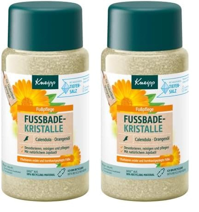 Kneipp Vitalisierendes Pflege-Fußbad - Revitalisierende Fußbadekristalle für Sensible Haut - 20% Urea - 600 g Wohlfühl-Packung