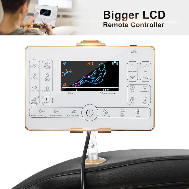 Ultimate Artist Hand Zero Gravity Massage Chair - Full Body Relaxation with 12 Modes, Bluetooth, Body Scan, Foot Roller, Airbags, Knee Massage & Heating